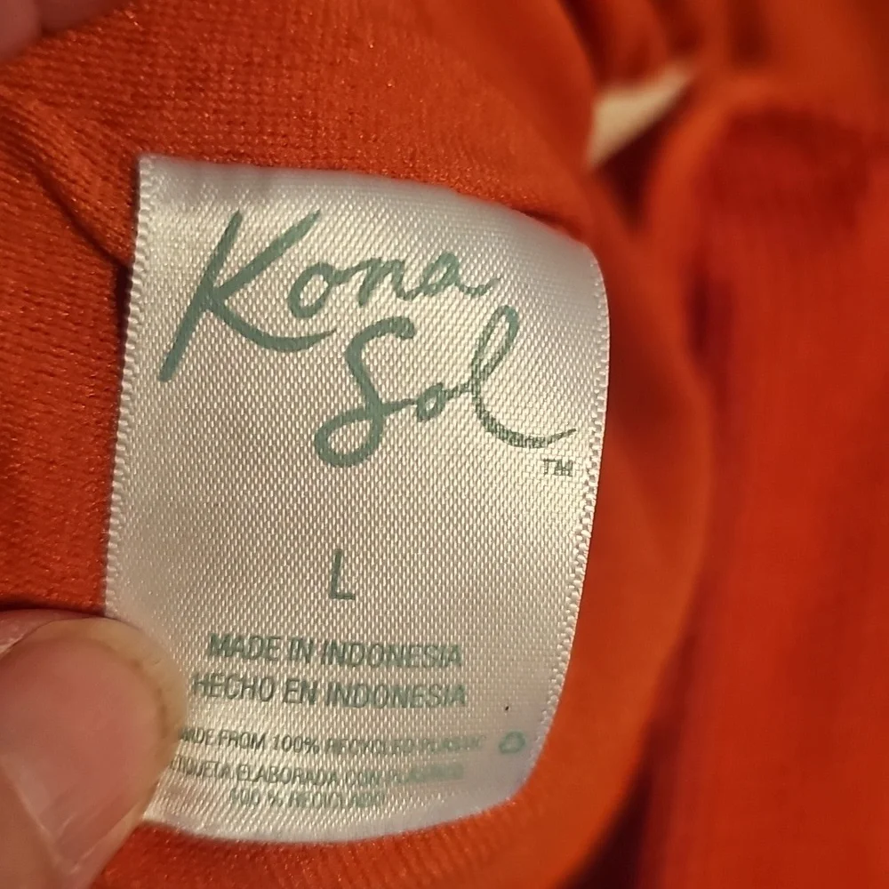 Kona Sol Orange Bodysuit One Piece Swimsuit